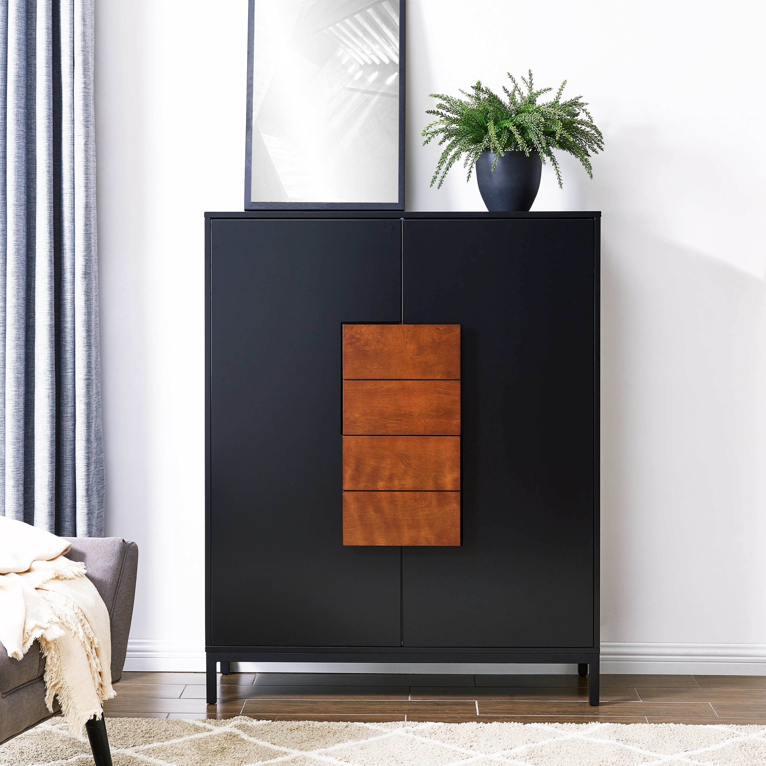 Holly Martin Hernz Double Door Accent Storage Cabinet Overstock 27654384