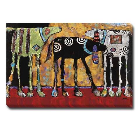 Looking for Trouble by Jenny Foster Oversize Gallery Wrapped Canvas Giclee (32 in x 48 in)
