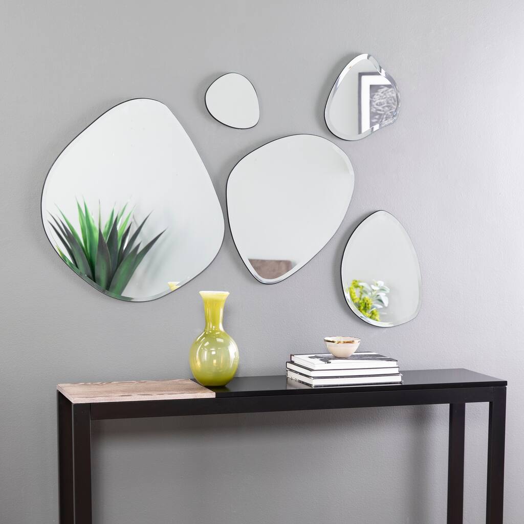Woxsley Frameless Cluster Wall Mirror Set