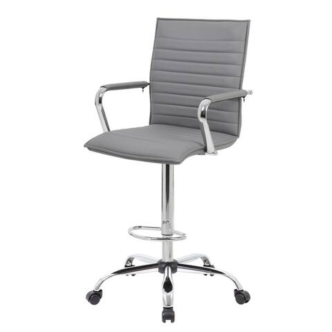 Boss Vinyl Ribbed Drafting Stool