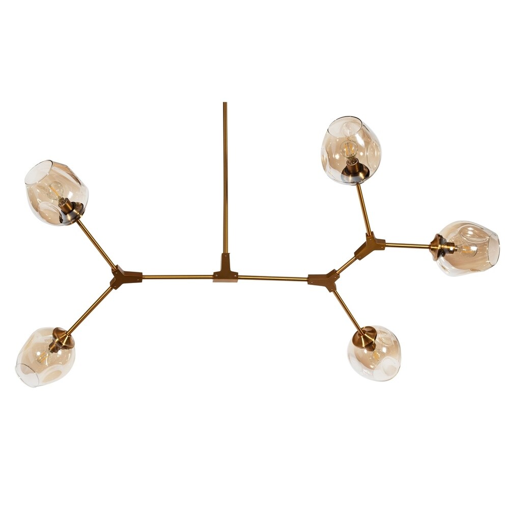 Kiran, Glass Cluster Chandelier 22 x 32 x 64 Kiran, Glass Cluster Chandelier 22 x 32 x 64