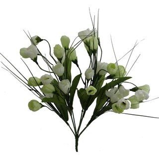 Artificial 9 Stem Crocus Bush - CREAM/GREEN - Overstock - 27655233