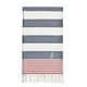 preview thumbnail 62 of 90, Authentic Pestemal Sam Striped Monogrammed Turkish Cotton Bath and Beach Towel Red - S