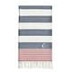 preview thumbnail 8 of 90, Authentic Pestemal Sam Striped Monogrammed Turkish Cotton Bath and Beach Towel Red - C