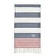 preview thumbnail 78 of 90, Authentic Pestemal Sam Striped Monogrammed Turkish Cotton Bath and Beach Towel Red -W