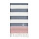 preview thumbnail 58 of 90, Authentic Pestemal Sam Striped Monogrammed Turkish Cotton Bath and Beach Towel