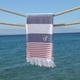 preview thumbnail 67 of 90, Authentic Pestemal Sam Striped Monogrammed Turkish Cotton Bath and Beach Towel