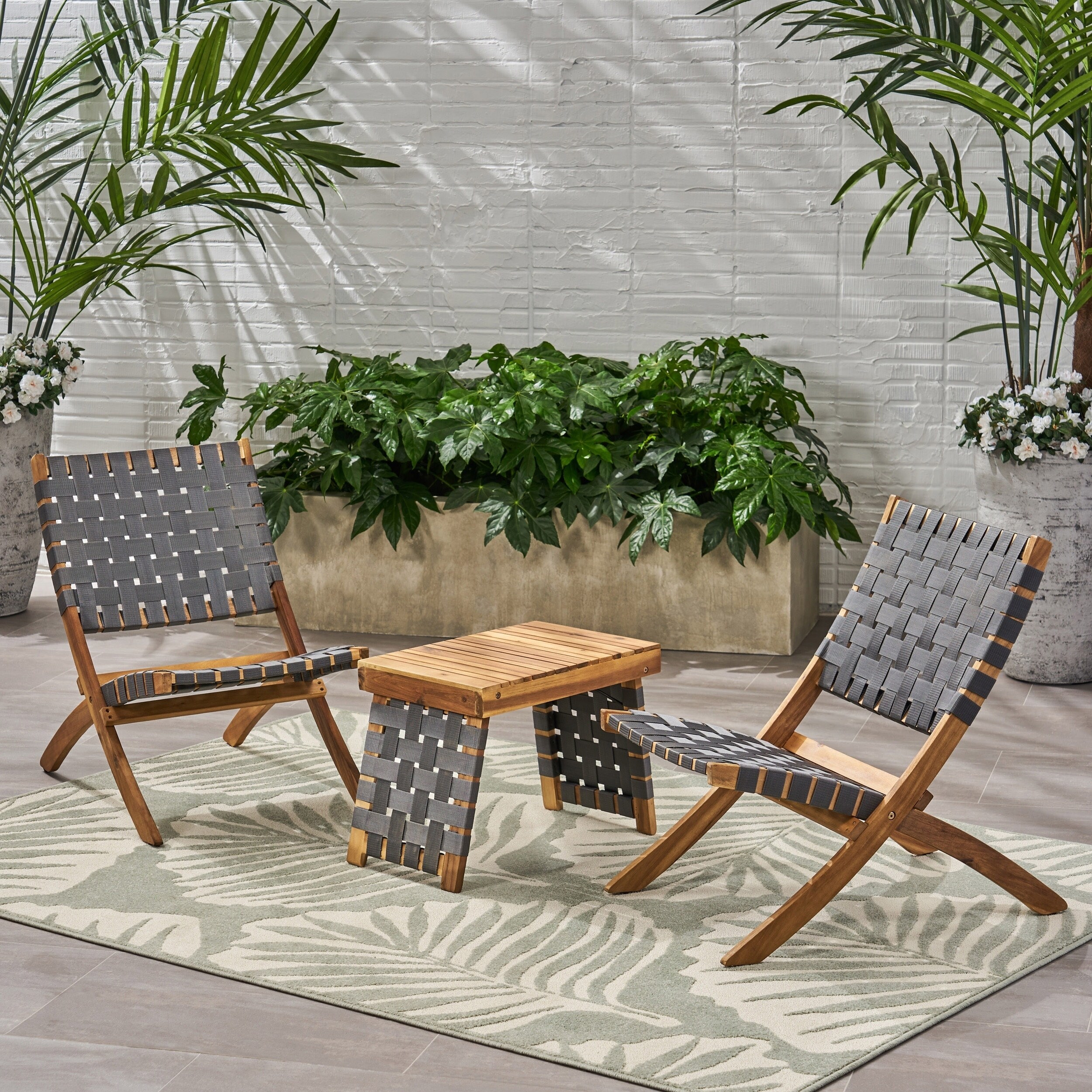 fold up patio set