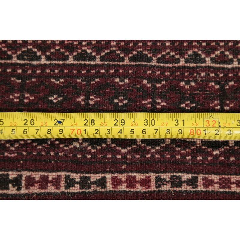 Balouch Geometric Hand-Knotted Wool Persian Oriental Area Rug - 4'2" x 2'9"