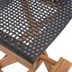 Polaris Outdoor 45" Rectangular 5 Piece Wood and Wicker Bar Height Set by Christopher Knight Home - Thumbnail 8