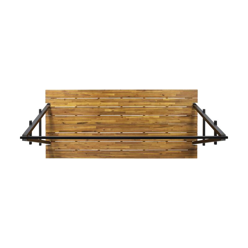 Huckleberry Outdoor Acacia Wood 88.5" Dining Table with Plant Hanger by Christopher Knight Home - 88.50" L x 39.50" W x 80.00" H