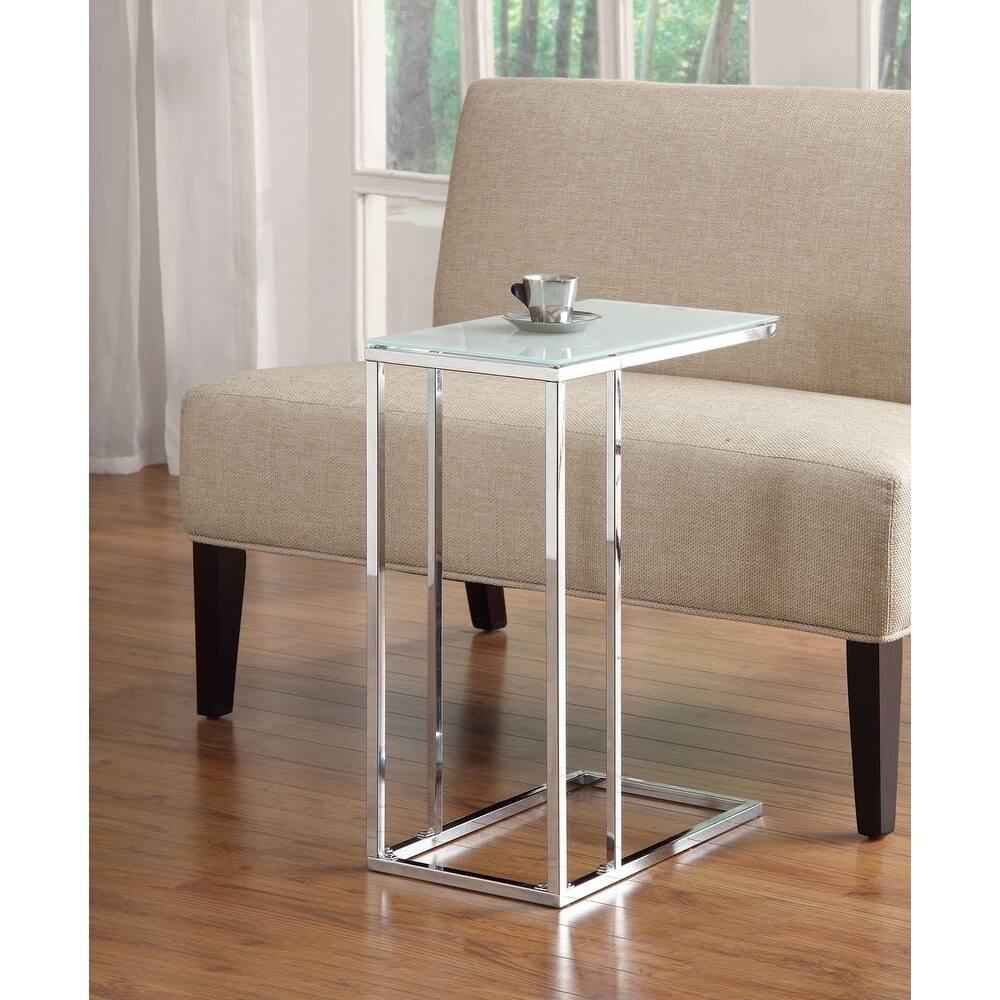 Creswell Glass and Metal Snack Table