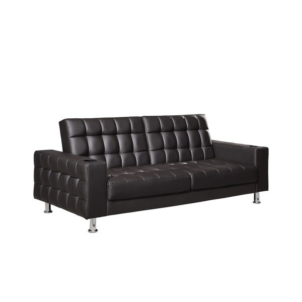 Shop Taylor Brown Upholstered Sofa Bed Free Shipping Today