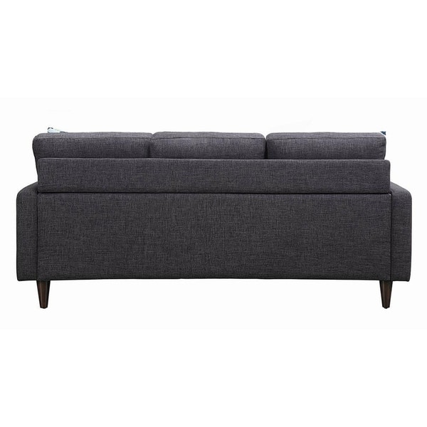 Montebello Retro Grey Tufted Sofa Free Shipping Today Montebello Retro Grey Tufted Sofa