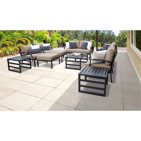 Lexington 12-piece Outdoor Aluminum Patio Furniture Set 12h