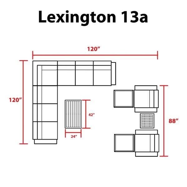 Lexington 13piece Outdoor Aluminum Patio Furniture Set 13a 27661576