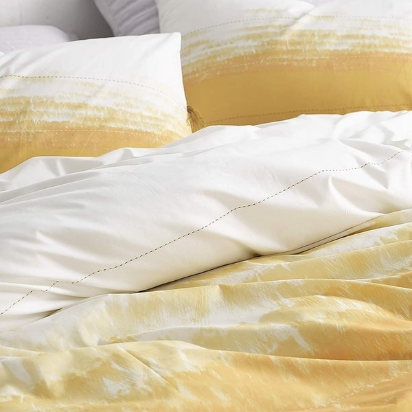 yellow ombre duvet cover