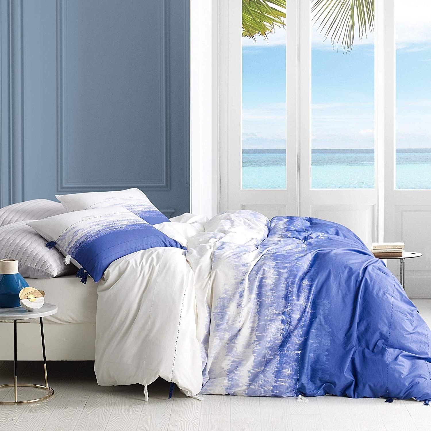 Shop Ombre Ocean Purple Navy Duvet Cover Free Shipping Today