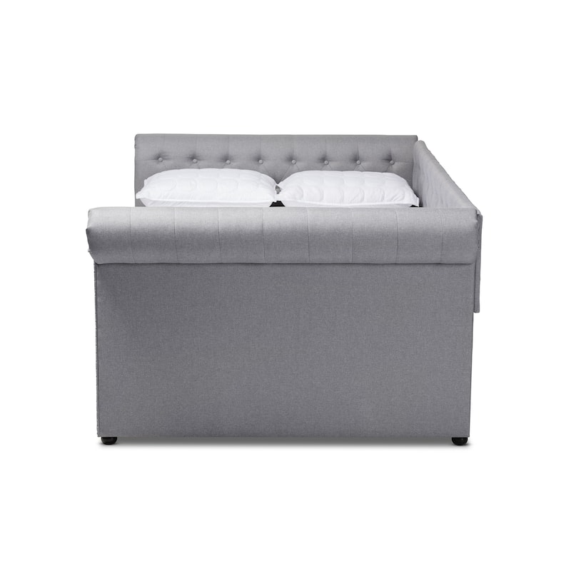 Carbon Loft Zoltowski Tufted Contemporary Daybed with Trundle