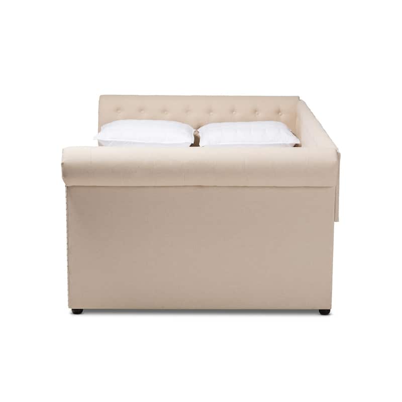 Carbon Loft Zoltowski Tufted Contemporary Daybed with Trundle