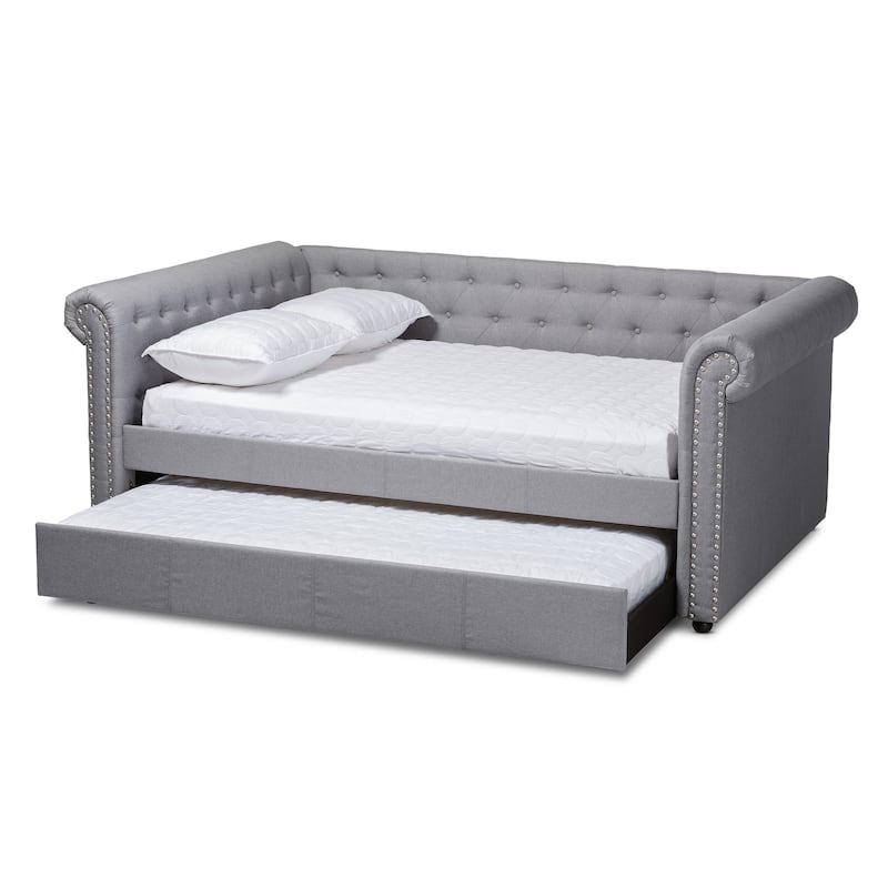 Carbon Loft Zoltowski Tufted Contemporary Daybed with Trundle