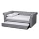 preview thumbnail 16 of 18, Carbon Loft Zoltowski Tufted Contemporary Daybed with Trundle