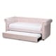 preview thumbnail 10 of 18, Carbon Loft Zoltowski Tufted Contemporary Daybed with Trundle
