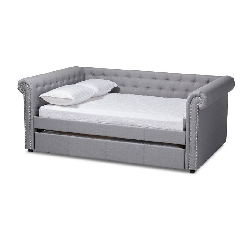 Carbon Loft Zoltowski Tufted Contemporary Daybed with Trundle