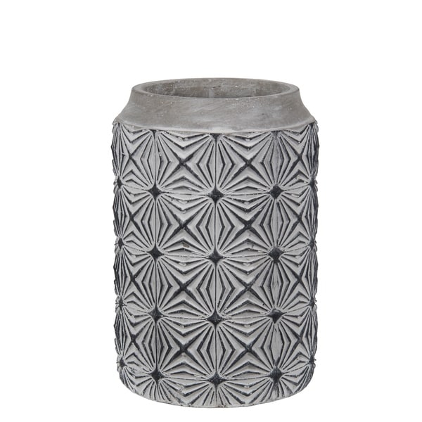 Privilege Small Geo Cement Vase