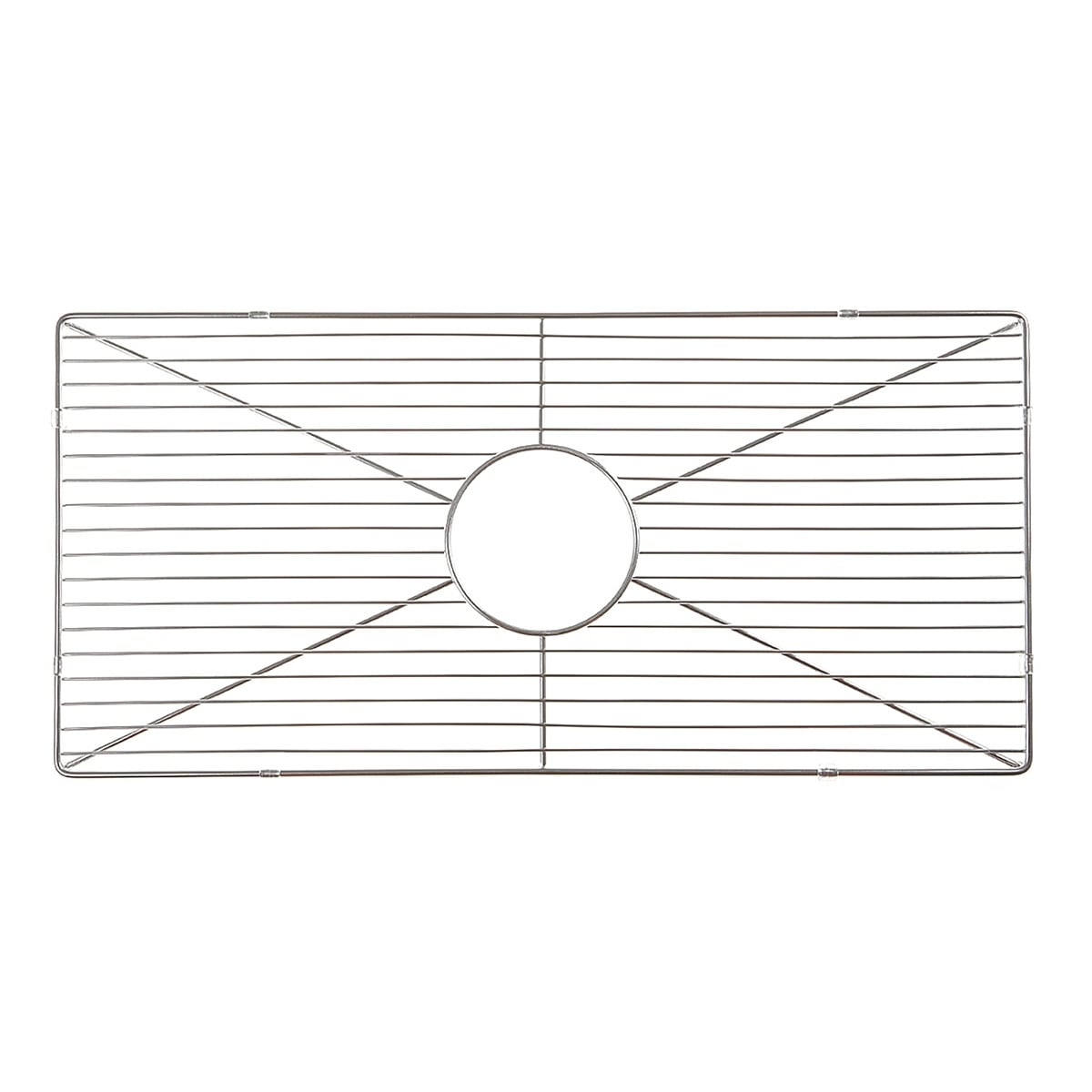 Highpoint Collection Grid for 33-inch Fireclay Sink - 28.5 X 13.25 X 1 INCH - Silver - 28.5 X 13.25 X 1 INCH