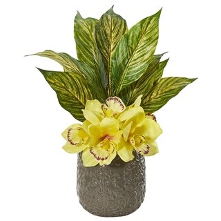 cymbidium arrangement orchid