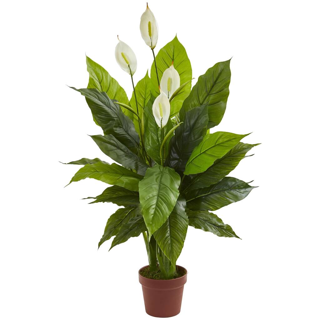 42" Spathiphyllum Artificial Plant (Real Touch)