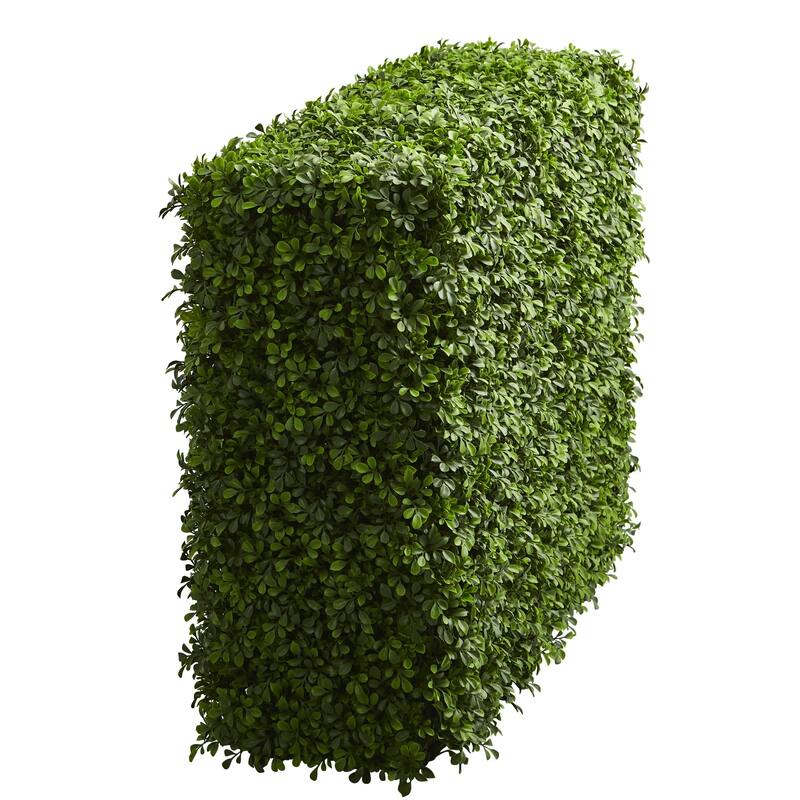 39" Boxwood Artificial Hedge (indoor/Outdoor) - Green