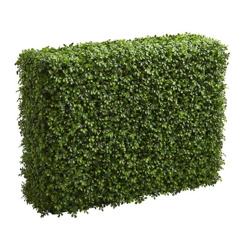39" Boxwood Artificial Hedge (indoor/Outdoor) - Green