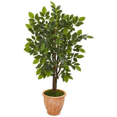 53" River Birch Artificial Tree in Terra Cotta Planter