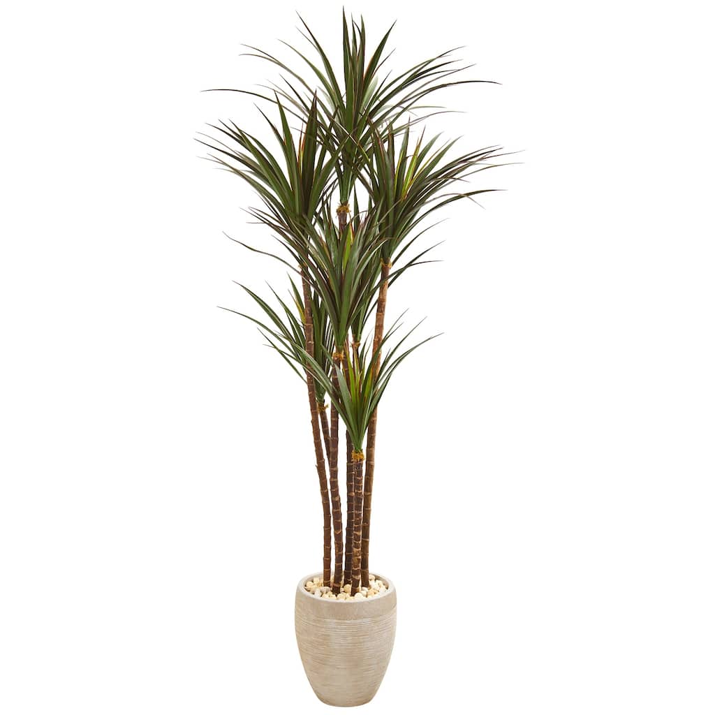 68" Giant Yucca Artificial Tree in Planter UV Resistant (Indoor/Outdoor)