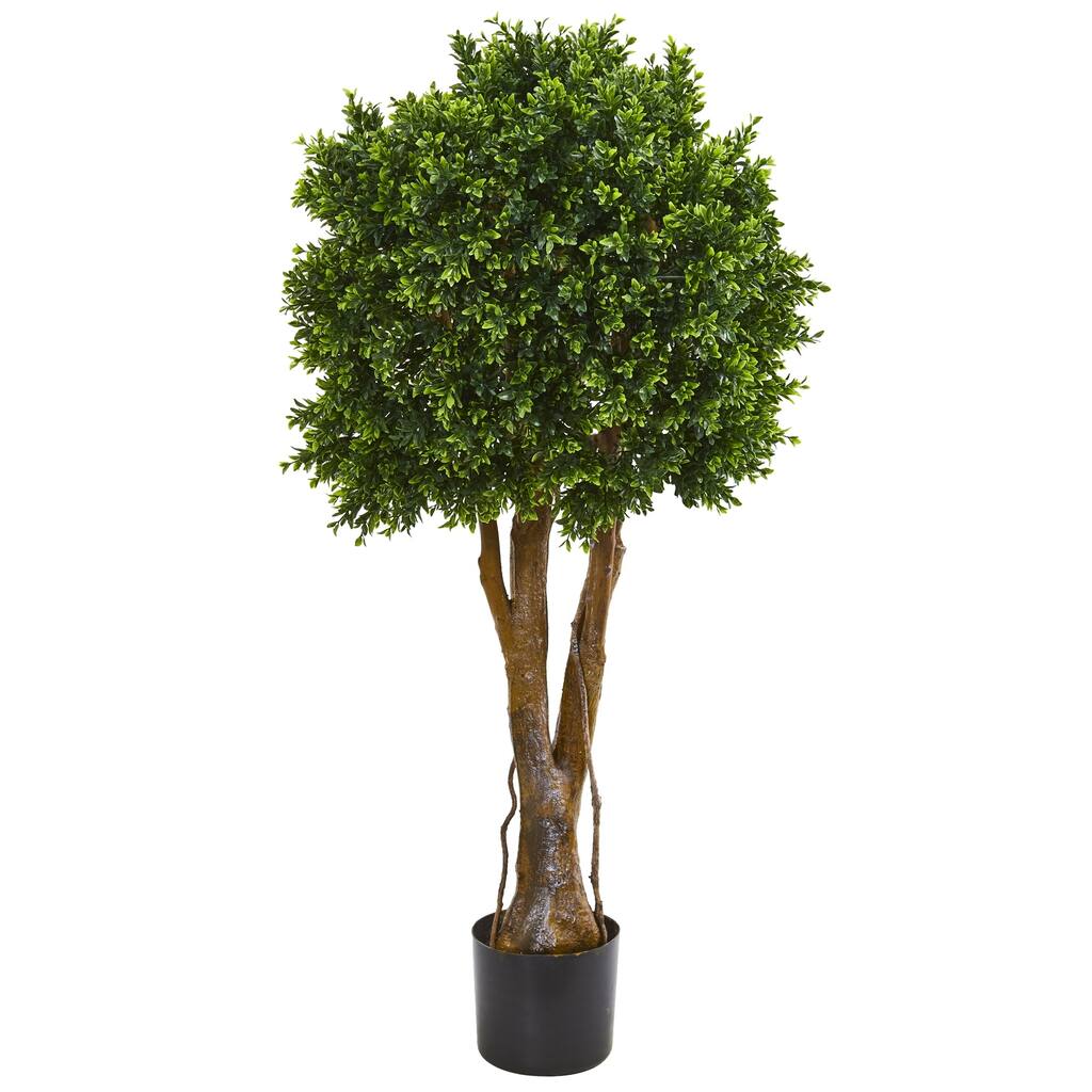 46" Boxwood Artificial Topiary Tree UV Resistant (Indoor/Outdoor)