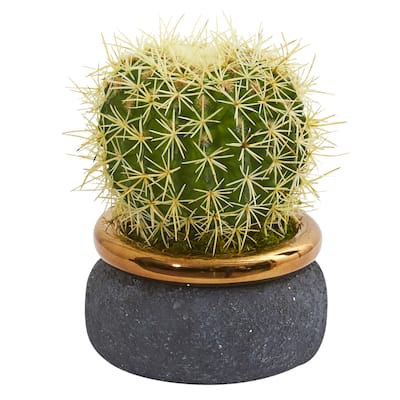 Cactus Artificial Plant in Designer Bowl
