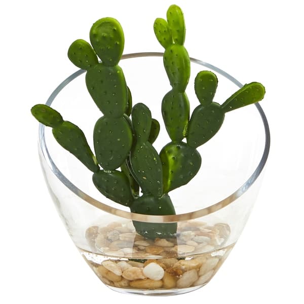 Shop 7 Mixed Succulent Artificial Plant In Glass Vase Set Of 3