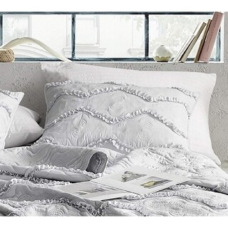 Moksha Textured Ruffles Sham - Eternal Gray - Bed Bath & Beyond - 27664534