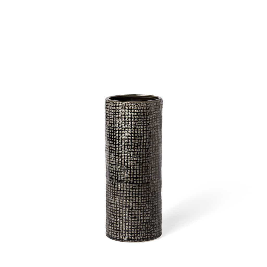 Kona Black And Gold Ceramic Vase (Medium)