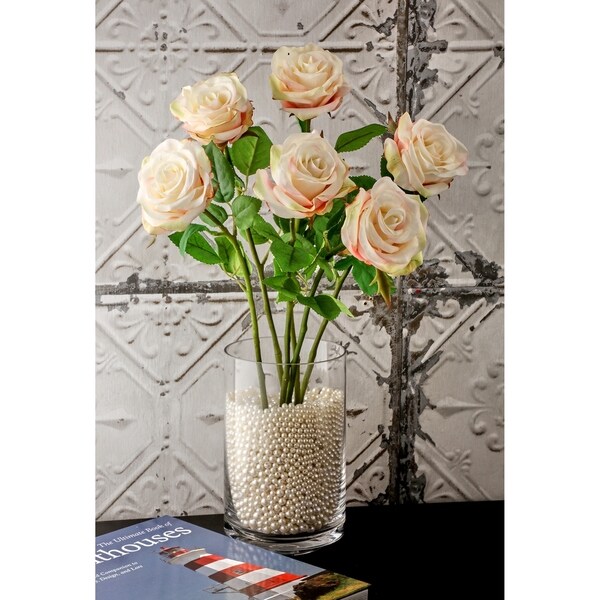 Natural Touch Parfait Roses 22" Long (Set of 6) - Blush