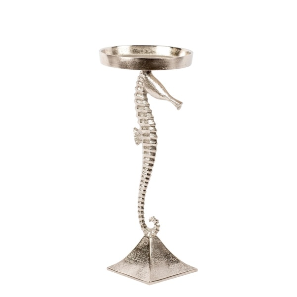 Privilege Raw Nickel Small Aluminum Candleholder
