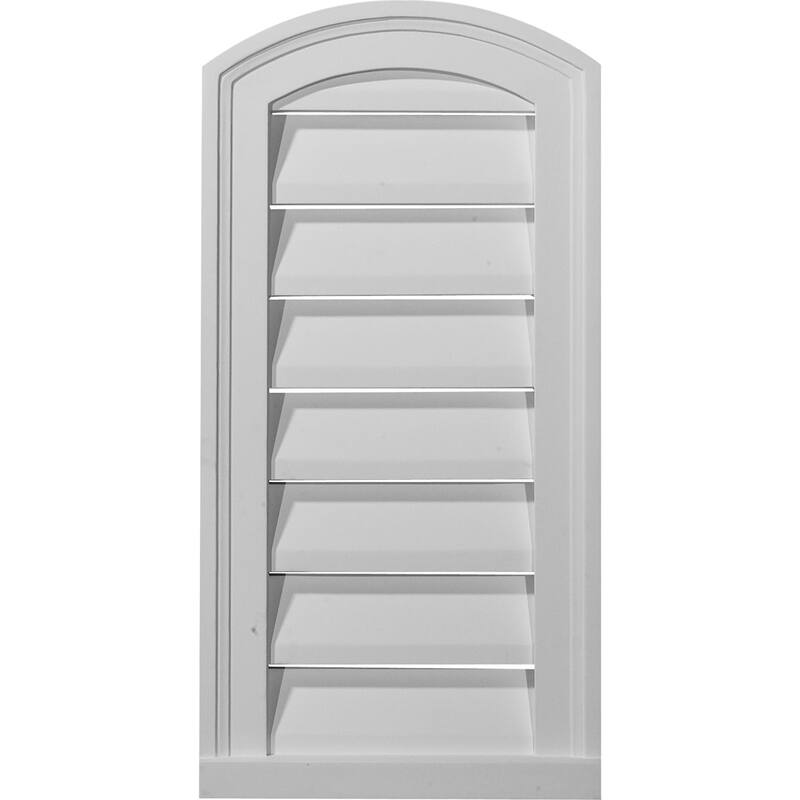 Eyebrow Gable Vent Louver - 18"W x 30"H x 1 1/8"P - Functional