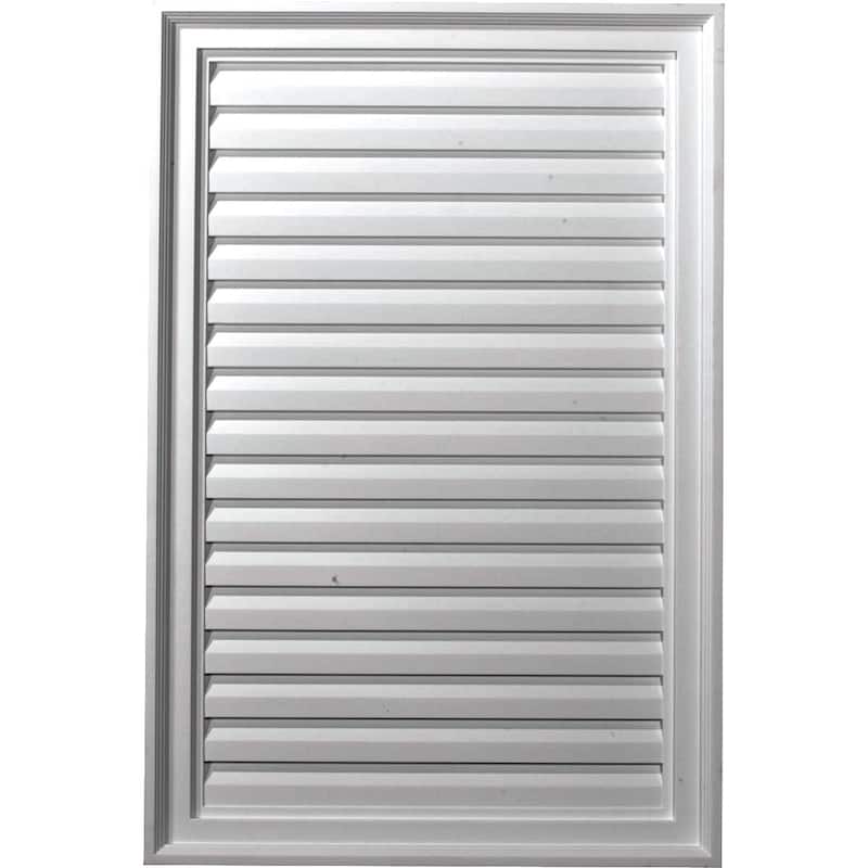 Vertical Gable Vent Louver - 24"W x 36"H x 2"P - Non-Functional