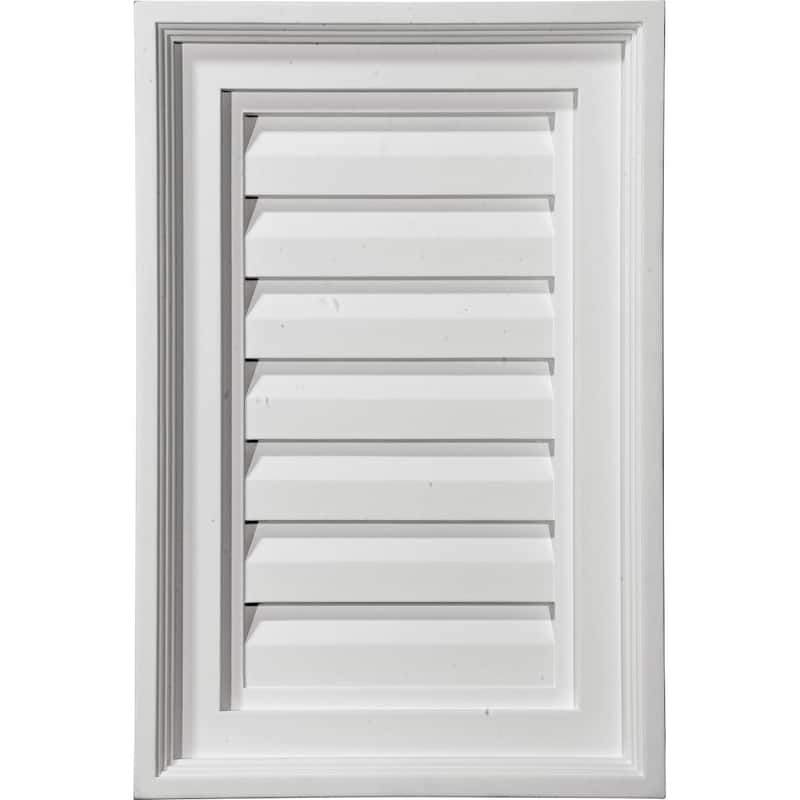 Vertical Gable Vent Louver - 15"W x 30"H x 2 1/8"P - Functional