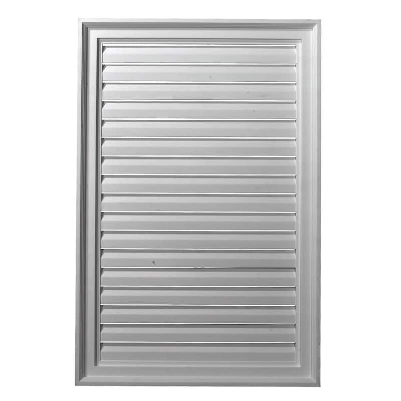 Vertical Gable Vent Louver - 24"W x 36"H x 1 1/4"P - Functional