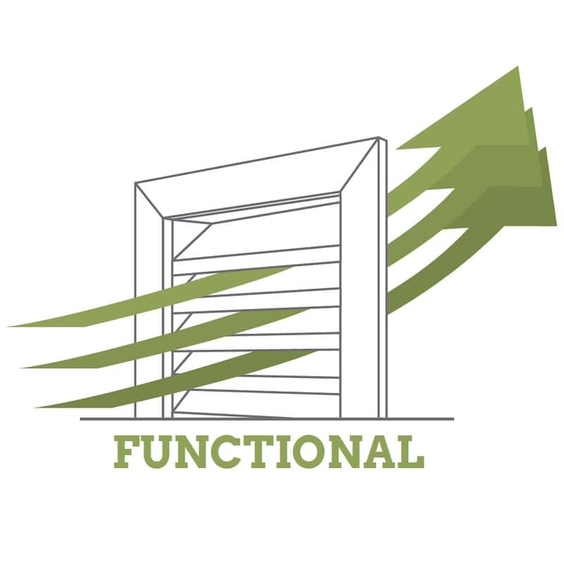 Vertical Gable Vent Louver