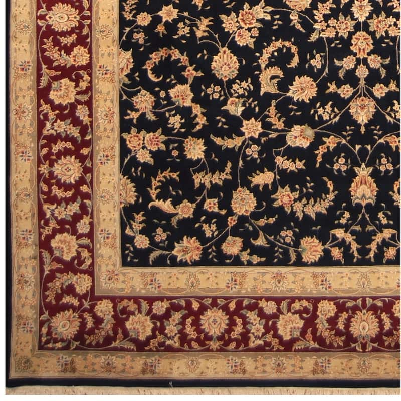 Handmade One-of-a-Kind Tabriz Wool and Silk Rug (India) - 10' x 14'4