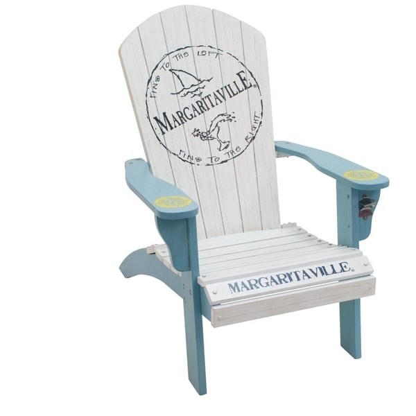 Margaritaville Wood Adirondack Chair Fins to the Left Bed Bath